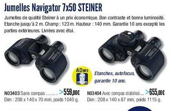 jumelles navigator 7x50 steiner