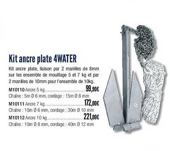 kit ancre plate 4water