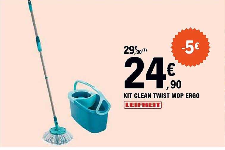 kit clean twist mop ergo leifheit