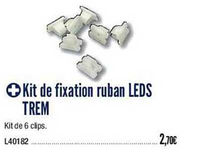 kit de fixation ruban leds trem