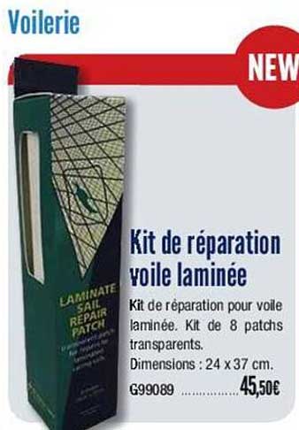 kit de réparation voile laminée