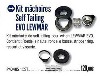 kit mâchoires self taling evo lewmar