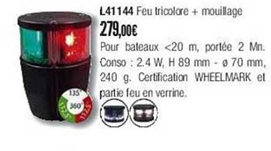 l41144 feu tricolore + mouillage
