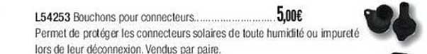 l54253 bouchons pour connecteurs
