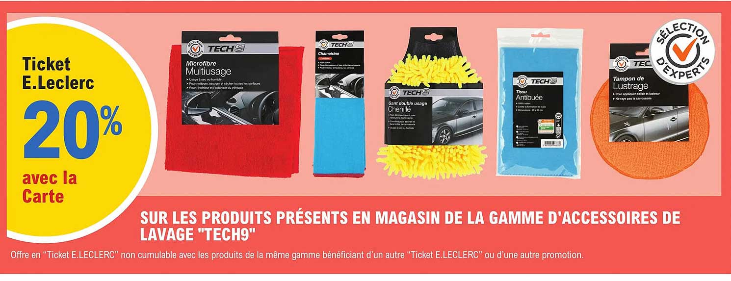 la gamme d'accessoires de lavage "tech9"