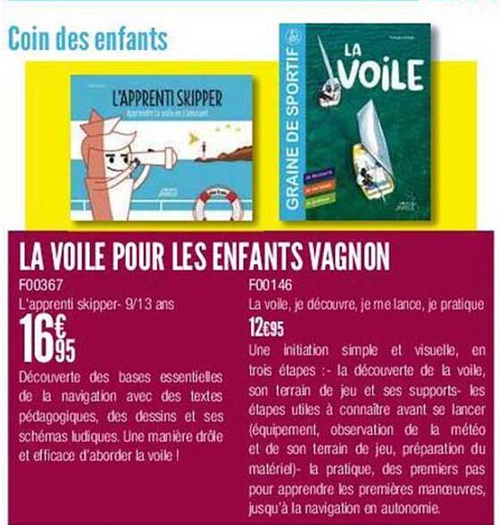 la voile pour les enfants vagnon