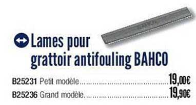 lames pour grattoir antifouling bahco