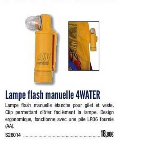 lampe flash manuelle 4water