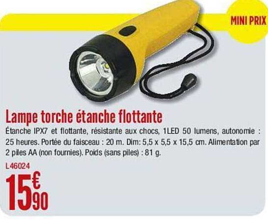 lampe torche étanche flottante