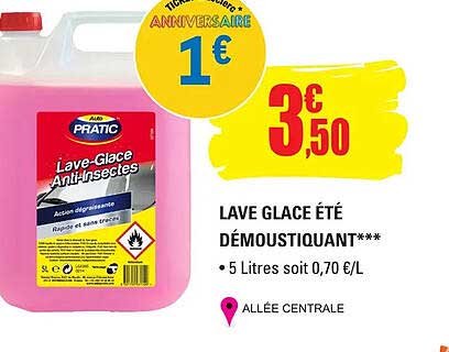 lave glace été démoustiquant