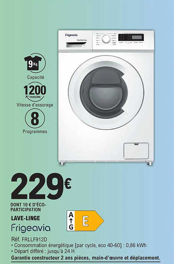 lave-linge frigeavia