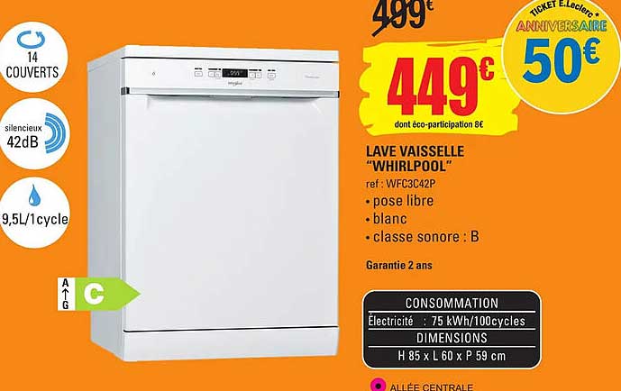 lave vaisselle "whirlpool"