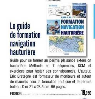 le guide de formation navigation hauturière