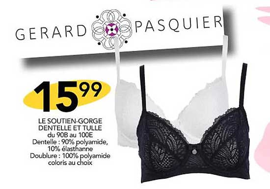le soutien-gorge dentelle et tulle gerard pasquier