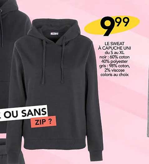 Le Sweat à Capuche Uni