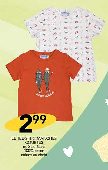 le tee-shirt manches courtes