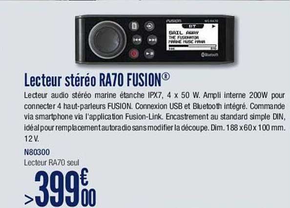 lecteur stéréo ra70 fusion