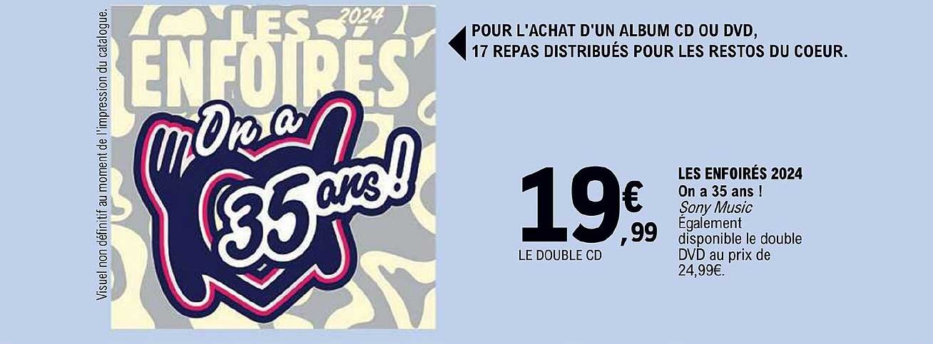 les enfoirés 2024 on a 35 ans !