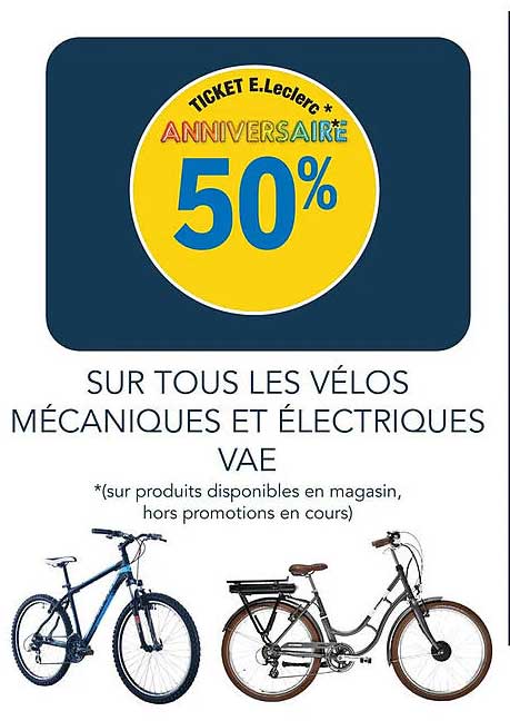 les vélos mécaniques et électriques vae