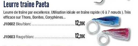 leurre traîne paeta