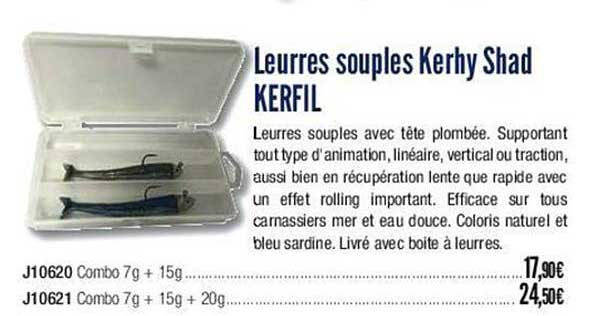 leurres souples kerhy shad kerfil