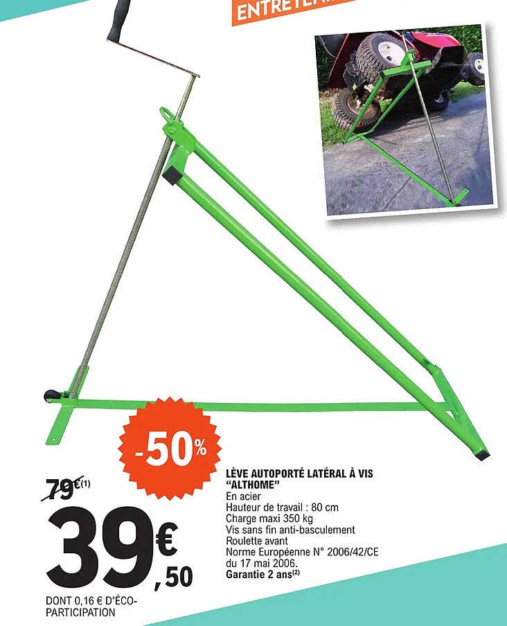 lève autoporté latéral à vis "atlhome"