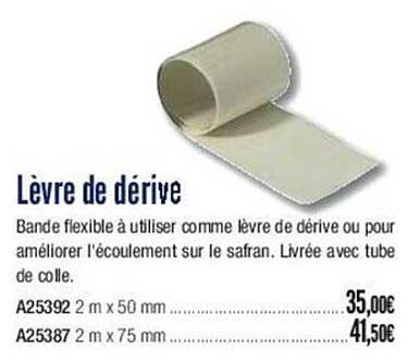 lèvre de dérive
