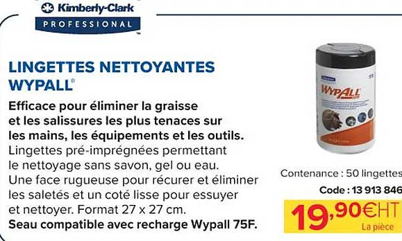 lingettes nettoyantes wypall