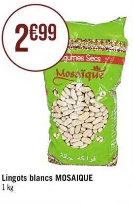 lingots blancs mosaïque