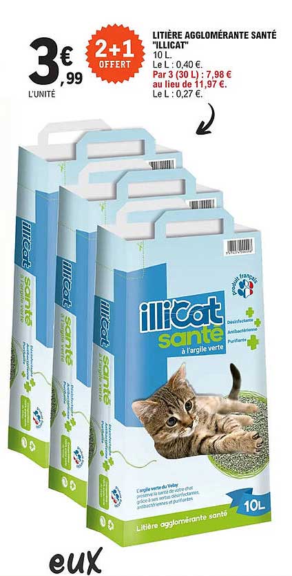 litière agglomérante santé illicat