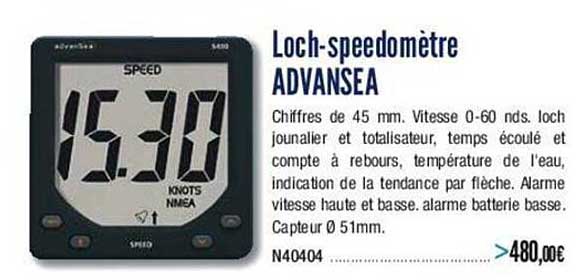loch-speedomètre advansea