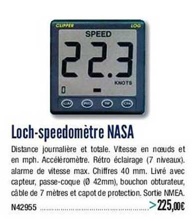 loch-speedomètre nasa