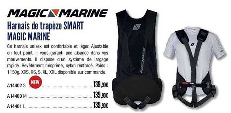 magic marine harnais de trapèze smart magic marine