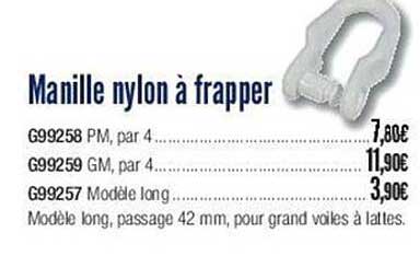 manille nylon à frapper