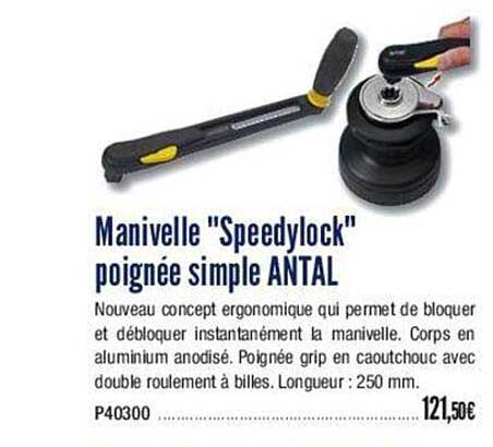 Manivelle "speedylock" Poignée Simple Antal
