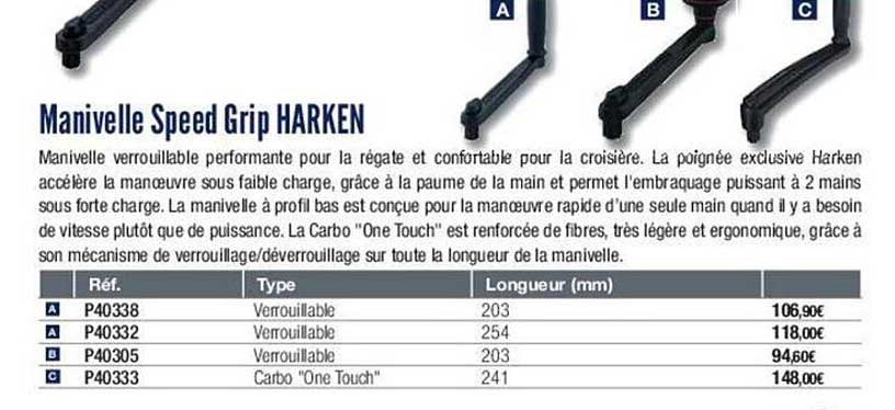 manivelle speed grip harken