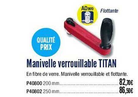 Manivelle Verrouillablee Titan