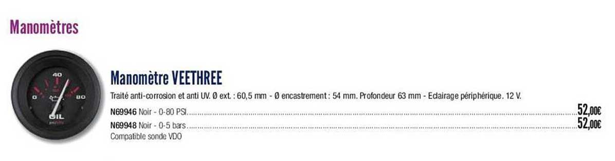 manomètre veethree