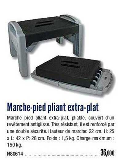 marche-pied pliant extra-plat
