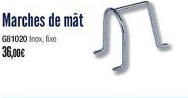 Marches De Mât G81020 Inox, Fixe