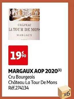 Margaux Aop 2020 Cru Bourgeois Château La Tour De Mons
