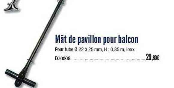 mât de pavillon pour balcon