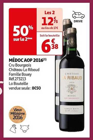 médoc aop 2016 cru bourgeois château la ribaud famille bouey