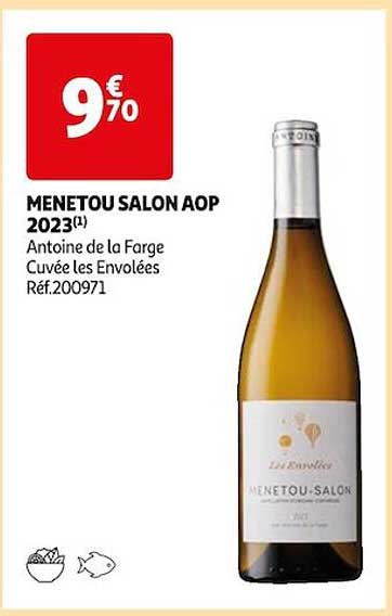 menetou salon aop 2023 antoine de la farge cuvée les envolées