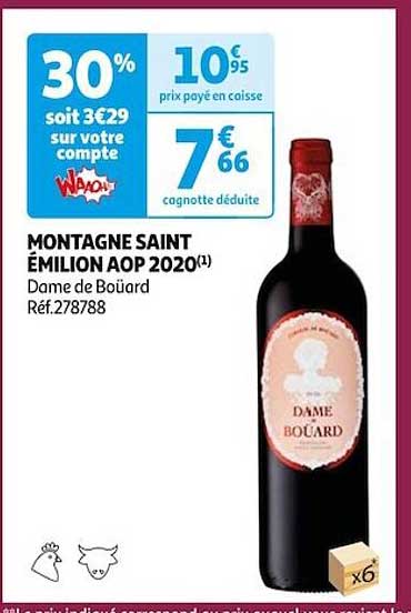 montagne saint émilion aop 2020 dame de boüard