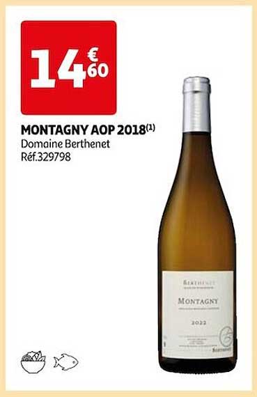 Montagny Aop 2018 Domaine Berthenet