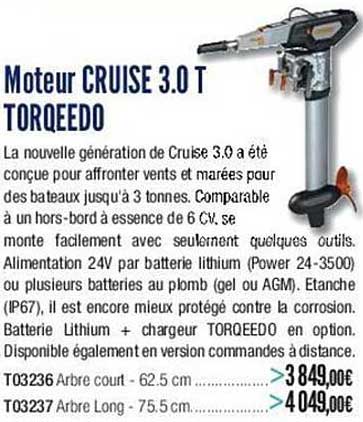 moteur cruise  3.0 T torqeedo