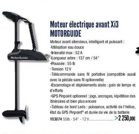 moteur électrique avant Xi3 motorguide