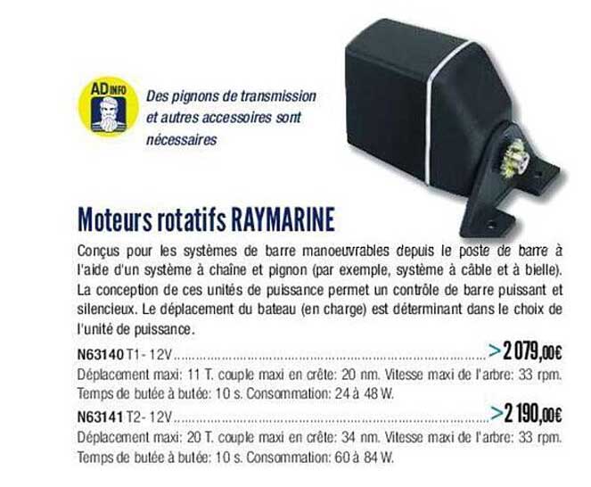 moteurs rotatifs raymarine