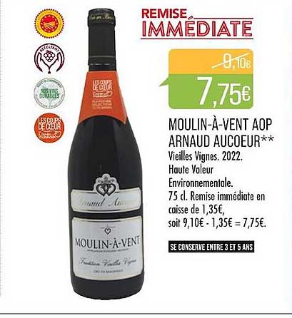 moulin-à-vent aop arnaud aucoeur** vieilles vignes 2022